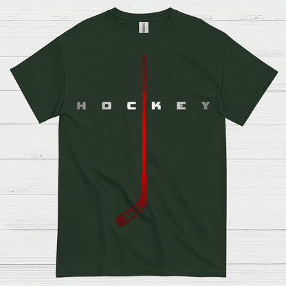 Minimalist Hockey Stick Graphic T-Shirt