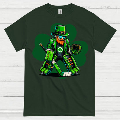 St Patricks Day Hockey Goalie T Shirt