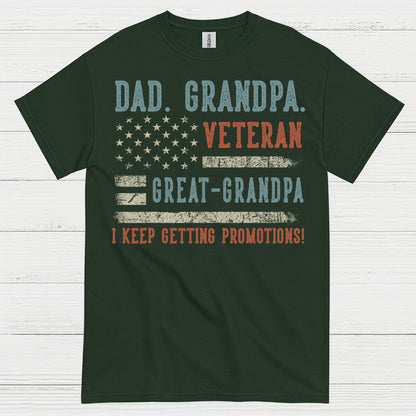 Veteran Dad Grandpa Great Grandpa T-Shirt
