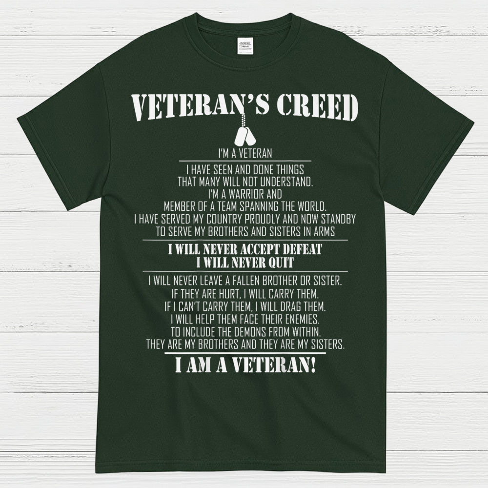 Veteran’s Creed I Am A Veteran T-Shirt