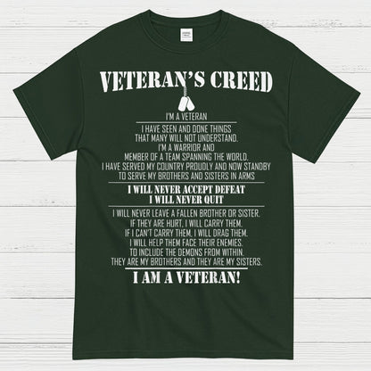 Veteran’s Creed I Am A Veteran T-Shirt