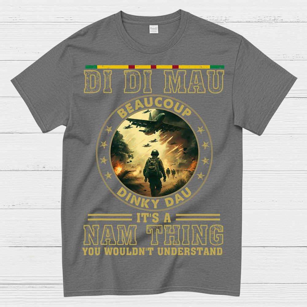 Di Di Mau Beaucoup Dinky Dau Vietnam Veteran T-Shirt