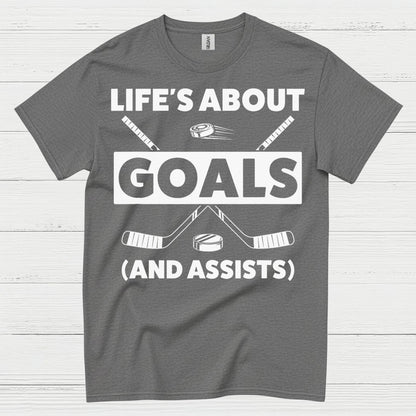 Goals And Assists Hockey T-Shirt