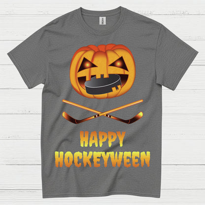 Happy Hockeyween Halloween Hockey T-Shirt