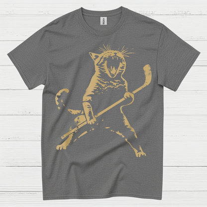 Cat Playing Ice Hockey Hockey T Shirt