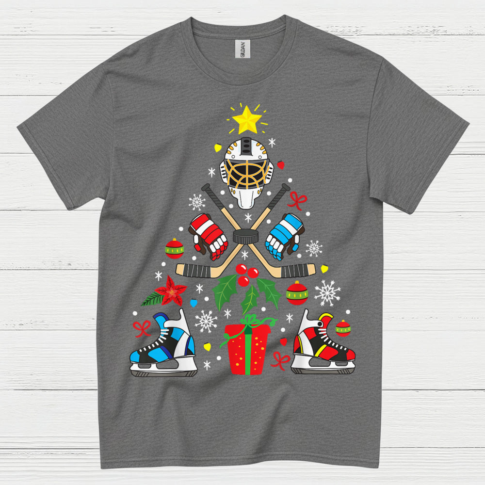 Hockey Christmas Tree T-Shirt