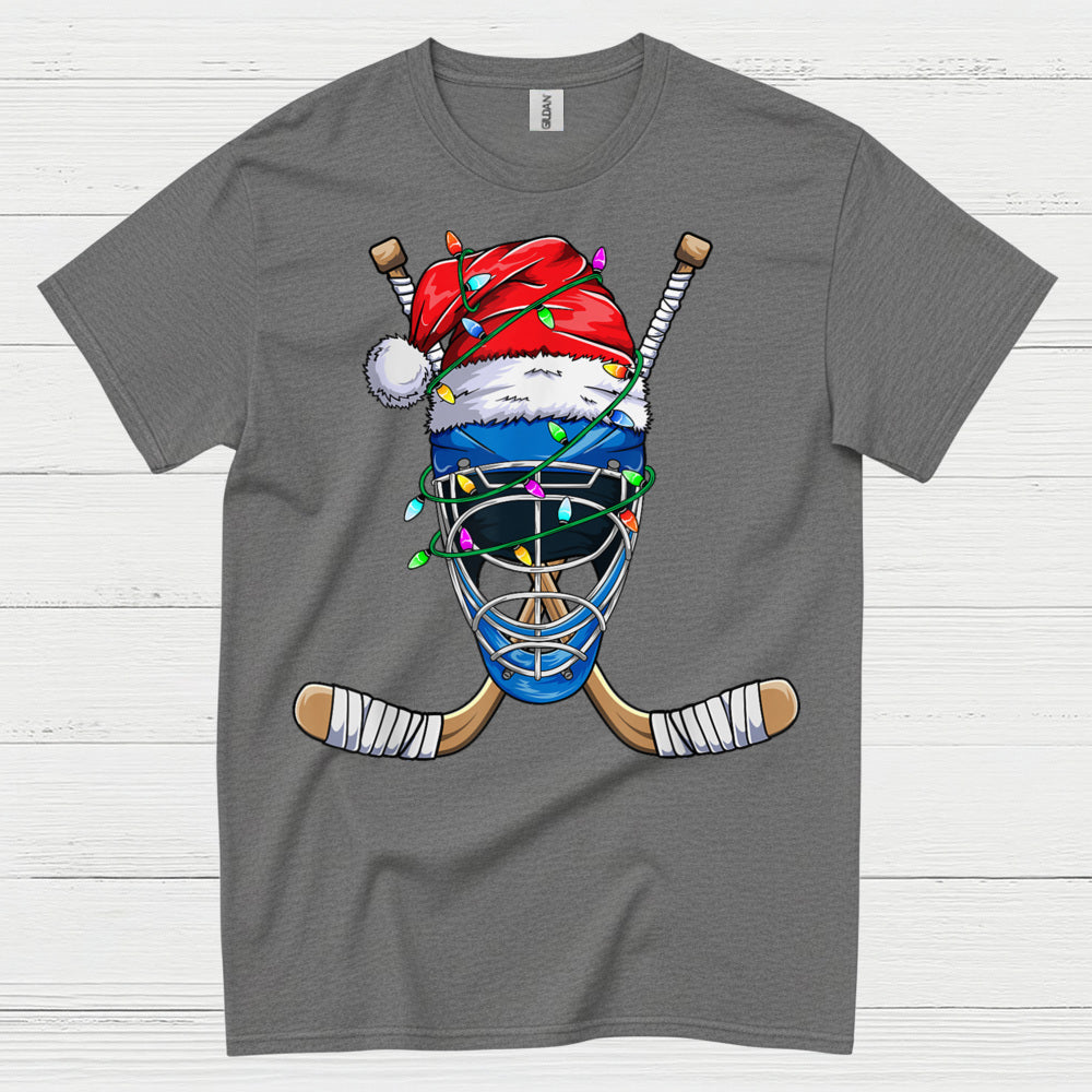 Hockey Goalie Christmas Lights T-Shirt