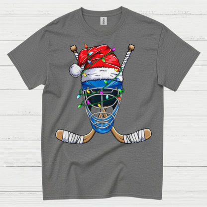 Hockey Goalie Christmas Lights T-Shirt