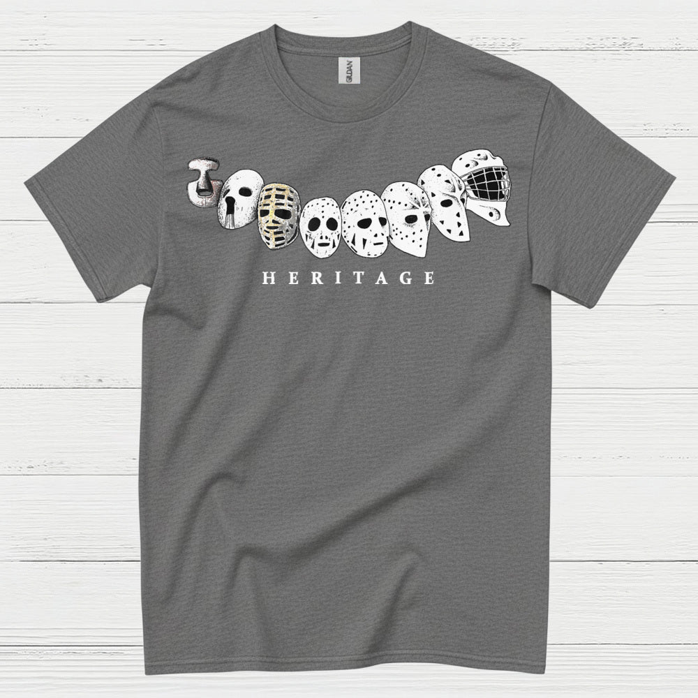 Hockey Heritage Goalie Mask Evolution T Shirt
