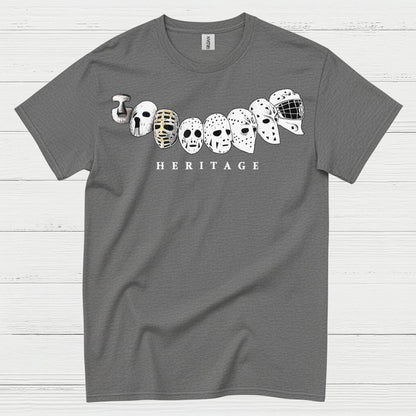 Hockey Heritage Goalie Mask Evolution T Shirt