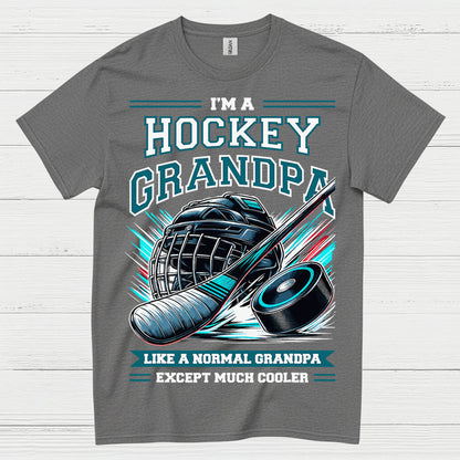 I’m a Hockey Grandpa T-Shirt Funny Hockey Gift for Grandpas
