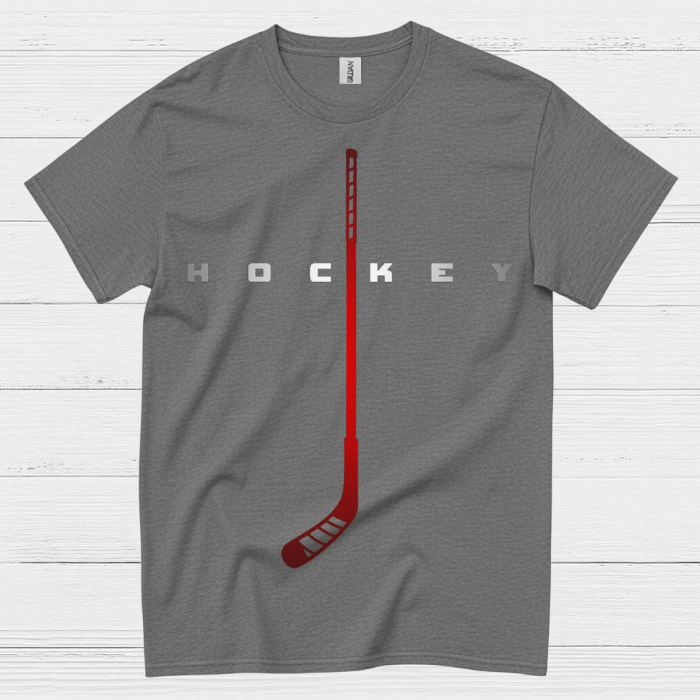 Minimalist Hockey Stick Graphic T-Shirt