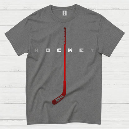 Minimalist Hockey Stick Graphic T-Shirt