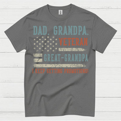 Veteran Dad Grandpa Great Grandpa T-Shirt