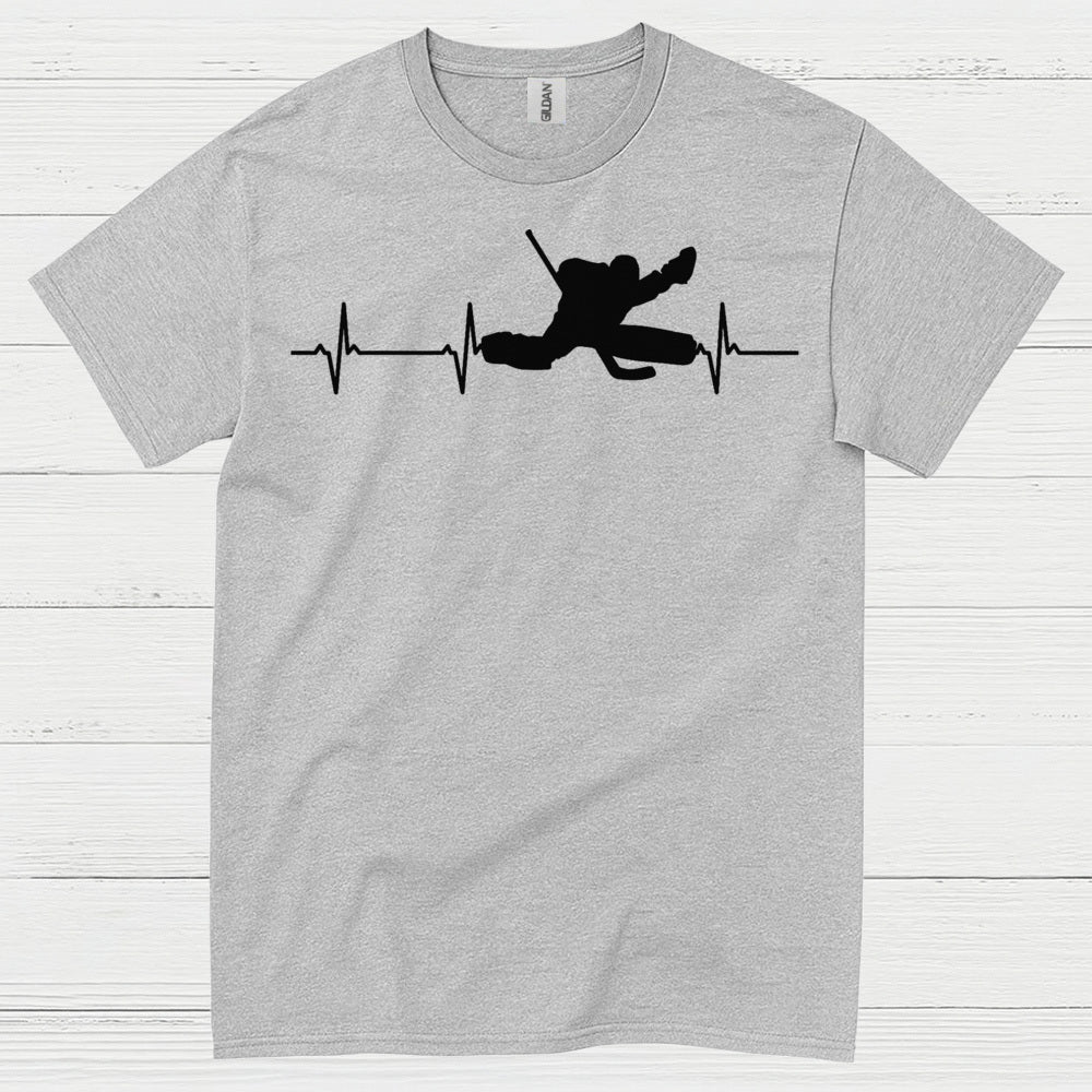 Hockey Heartbeat Player Silhouette T Shirt