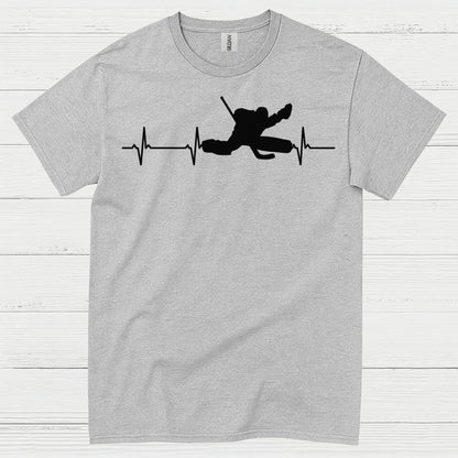 Hockey Heartbeat Player Silhouette T Shirt