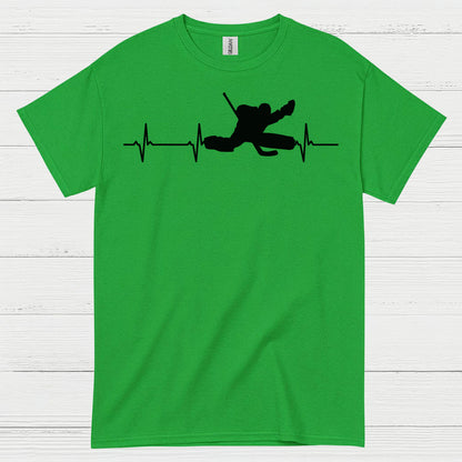 Hockey Heartbeat Player Silhouette T Shirt