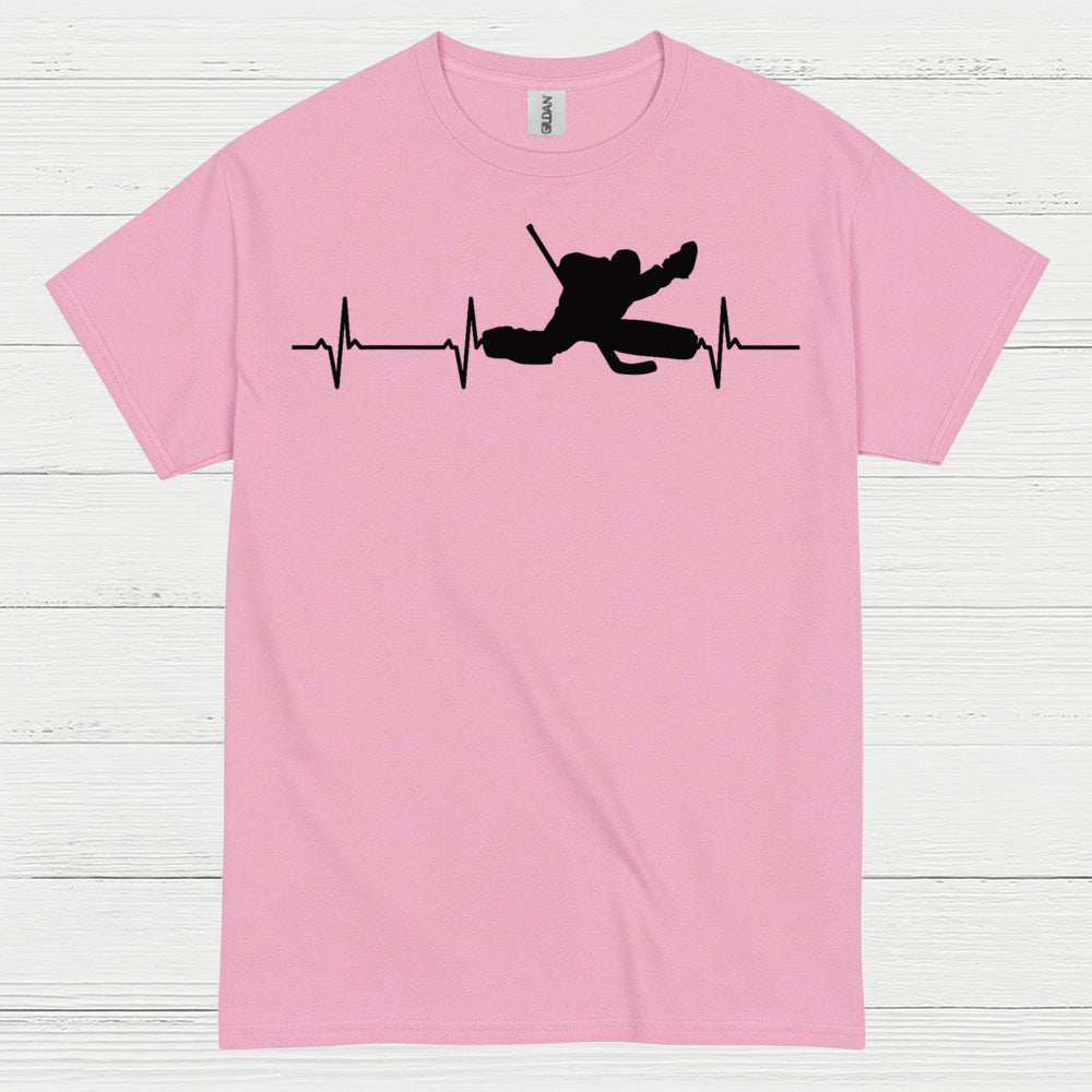 Hockey Heartbeat Player Silhouette T Shirt
