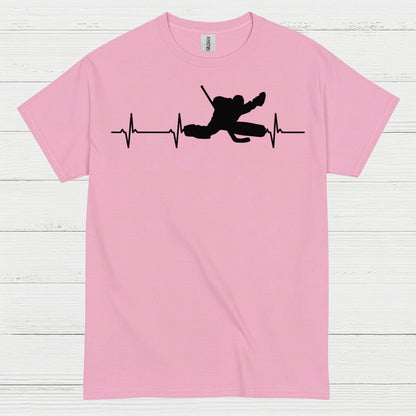 Hockey Heartbeat Player Silhouette T Shirt