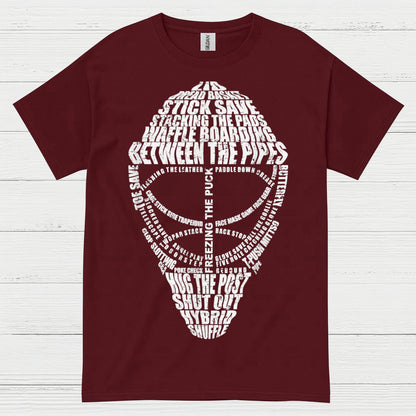 Between The Pipes Goalie Mask Hockey T-Shirt