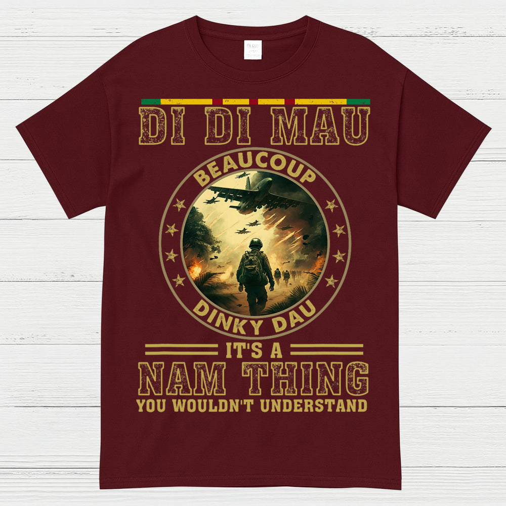 Di Di Mau Beaucoup Dinky Dau Vietnam Veteran T-Shirt