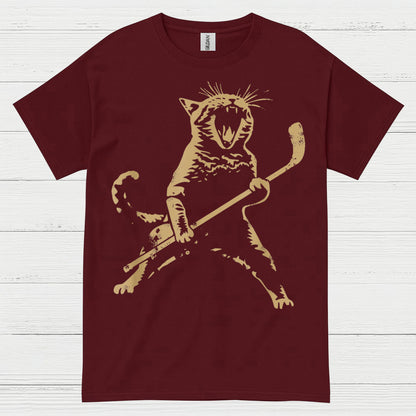 Cat Playing Ice Hockey Hockey T Shirt