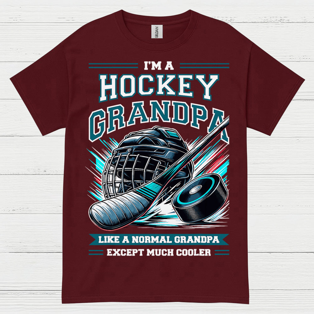 I’m a Hockey Grandpa T-Shirt Funny Hockey Gift for Grandpas