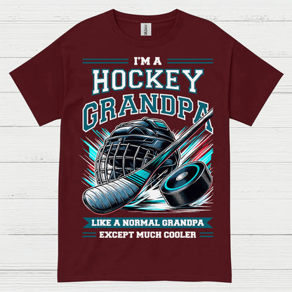 I’m a Hockey Grandpa T-Shirt Funny Hockey Gift for Grandpas