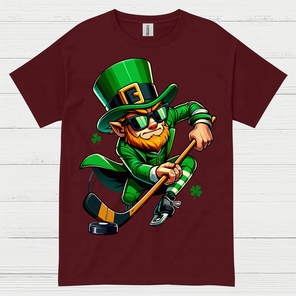 Leprechaun Hockey Player St Patrick’s Day T-Shirt