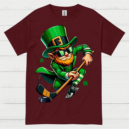 Leprechaun Hockey Player St Patrick’s Day T-Shirt