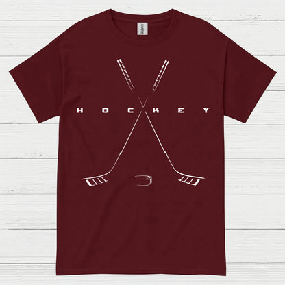 Minimalist Hockey Crossed Sticks T-Shirt