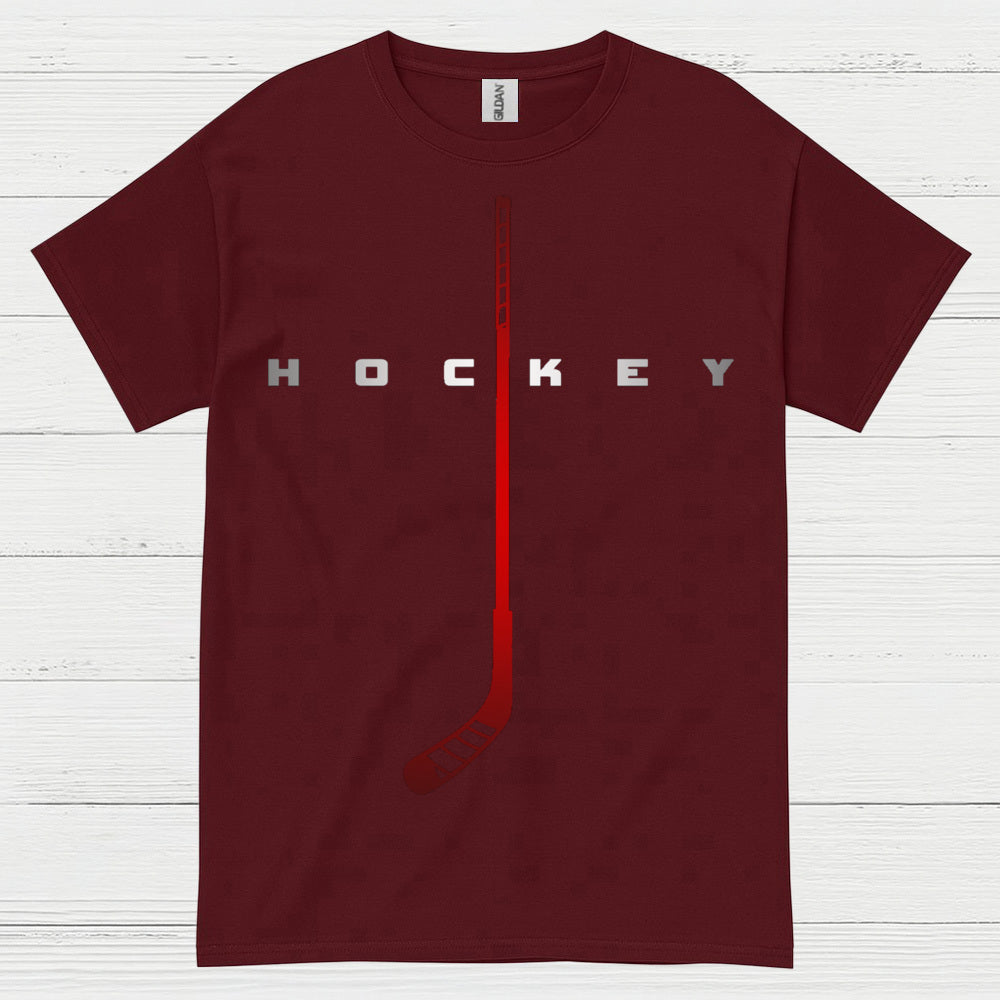 Minimalist Hockey Stick Graphic T-Shirt