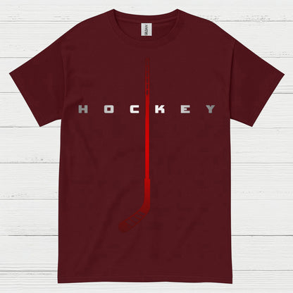 Minimalist Hockey Stick Graphic T-Shirt