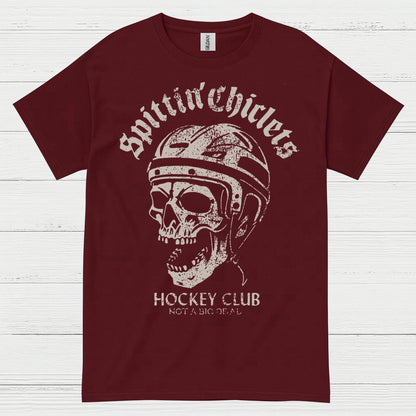 Spittin’ Chiclets Hockey Club T-Shirt – Skull Vintage Style