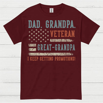 Veteran Dad Grandpa Great Grandpa T-Shirt