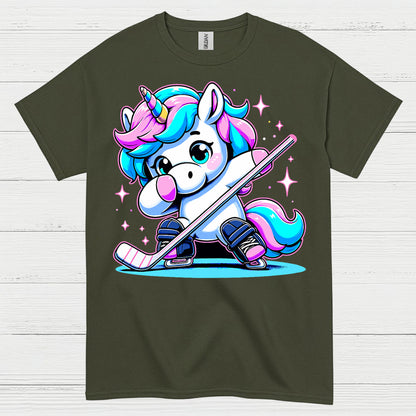 Cute Unicorn Hockey T-Shirt