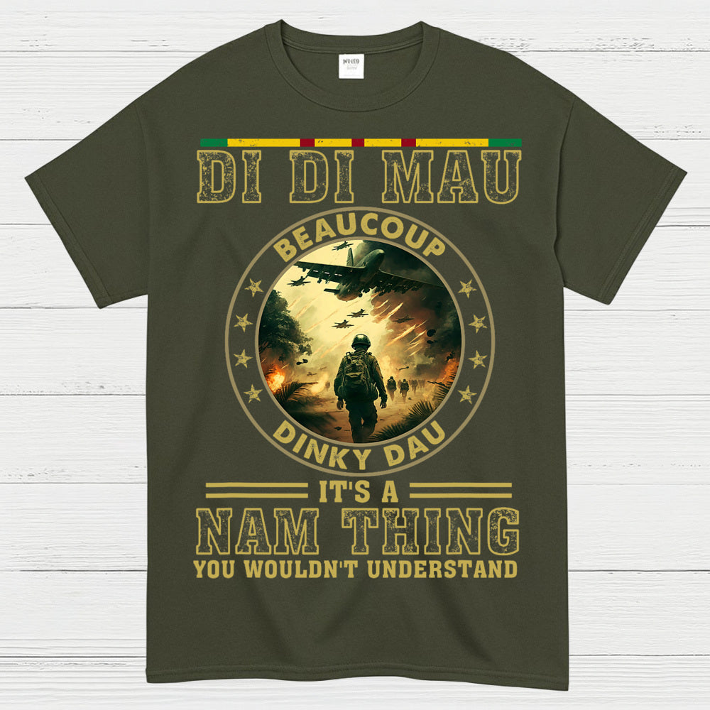 Di Di Mau Beaucoup Dinky Dau Vietnam Veteran T-Shirt
