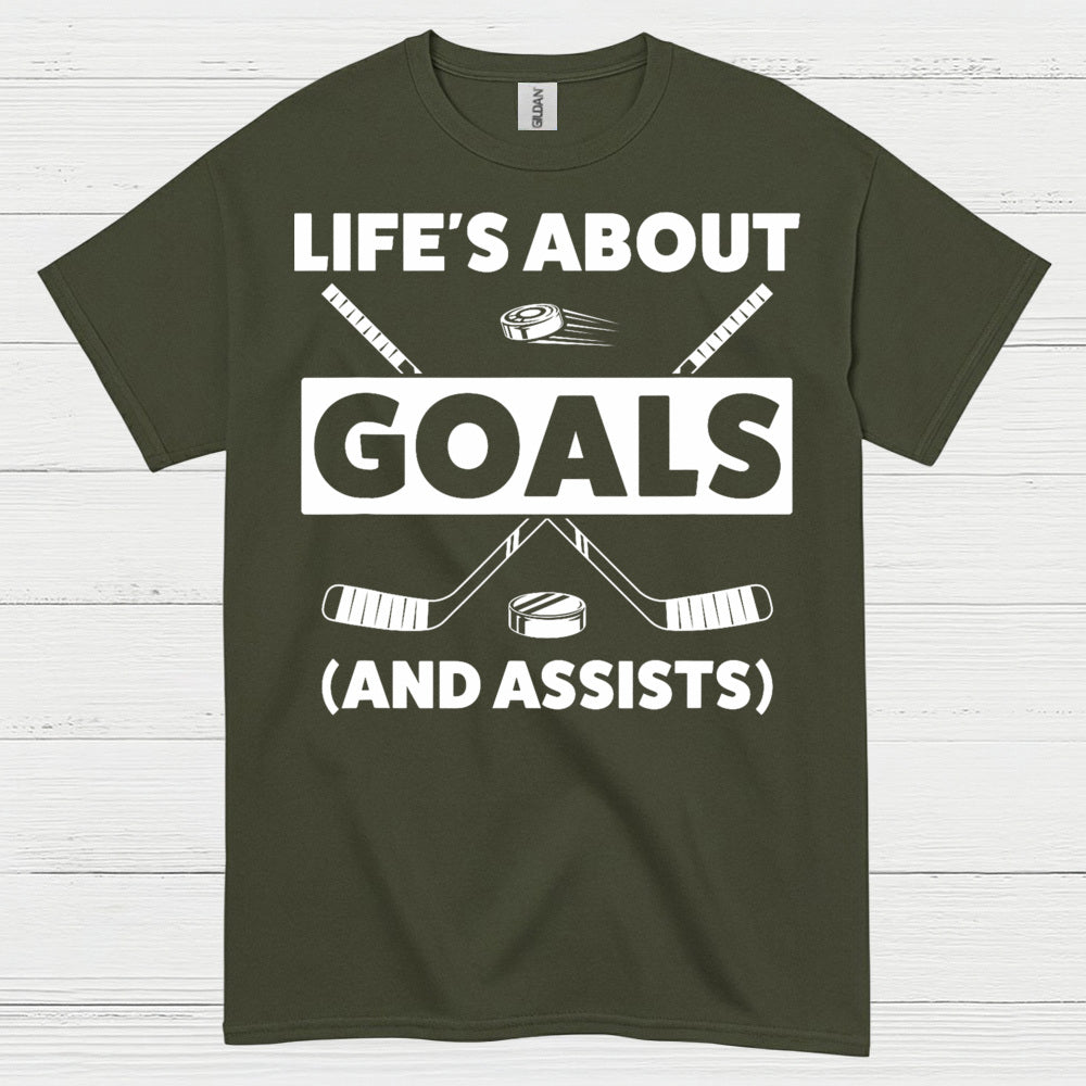 Goals And Assists Hockey T-Shirt