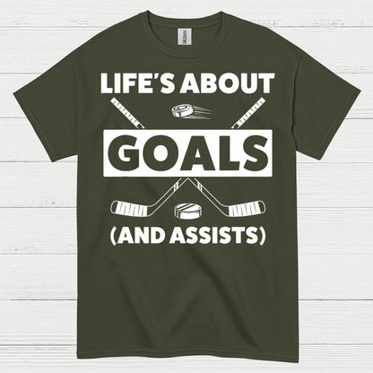 Goals And Assists Hockey T-Shirt