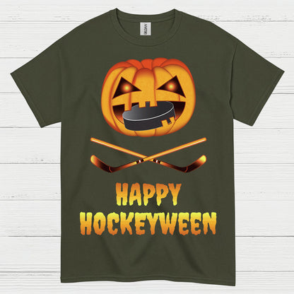 Happy Hockeyween Halloween Hockey T-Shirt
