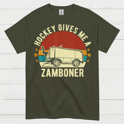 Hockey Gives Me A Zamboner Funny Hockey T-Shirt