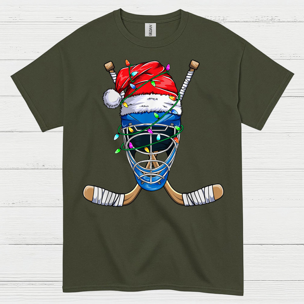 Hockey Goalie Christmas Lights T-Shirt