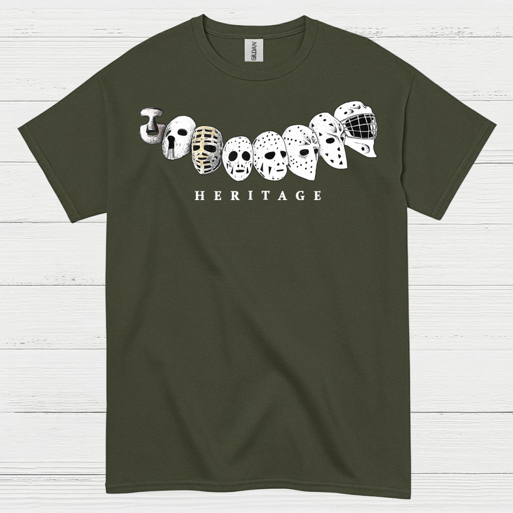 Hockey Heritage Goalie Mask Evolution T Shirt