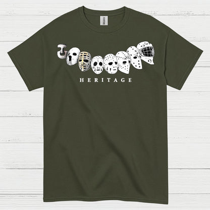 Hockey Heritage Goalie Mask Evolution T Shirt