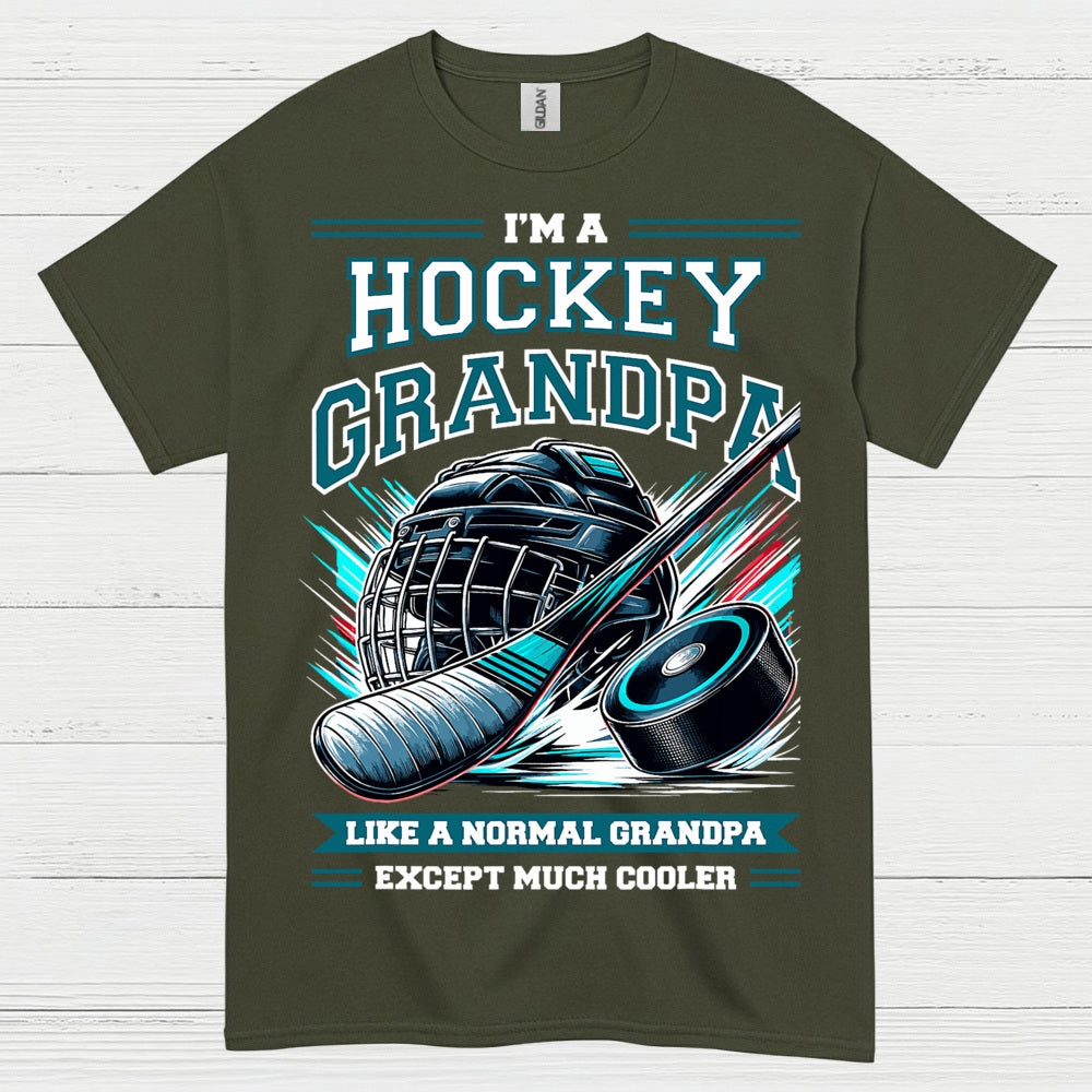 I’m a Hockey Grandpa T-Shirt Funny Hockey Gift for Grandpas