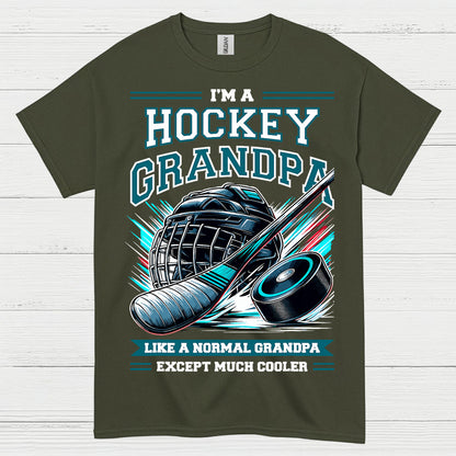 I’m a Hockey Grandpa T-Shirt Funny Hockey Gift for Grandpas