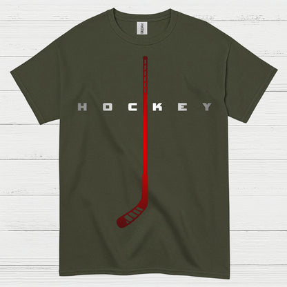 Minimalist Hockey Stick Graphic T-Shirt