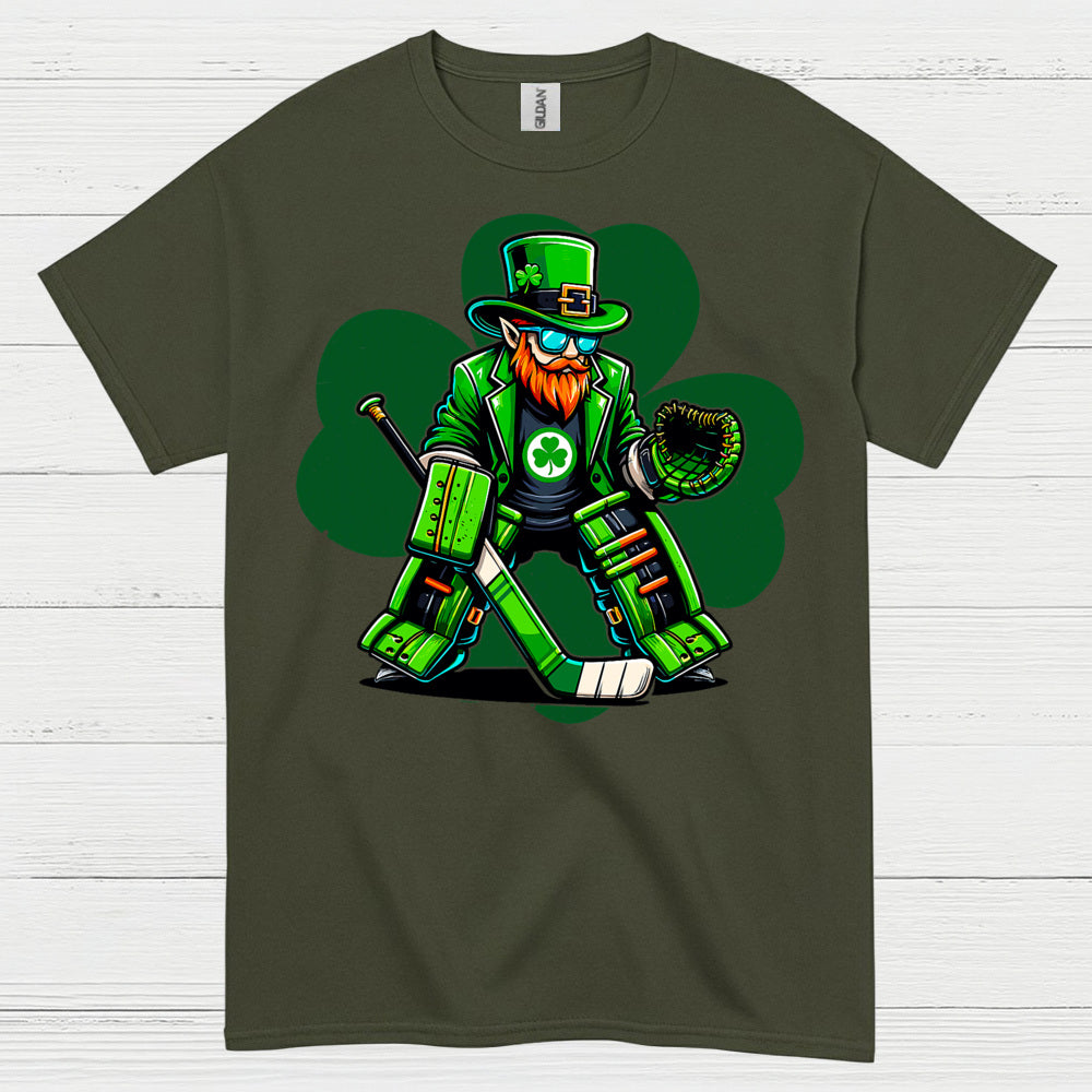St Patricks Day Hockey Goalie T Shirt