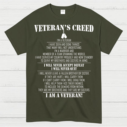 Veteran’s Creed I Am A Veteran T-Shirt