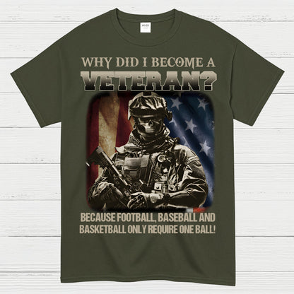 Why Did I Become A Veteran T-Shirt